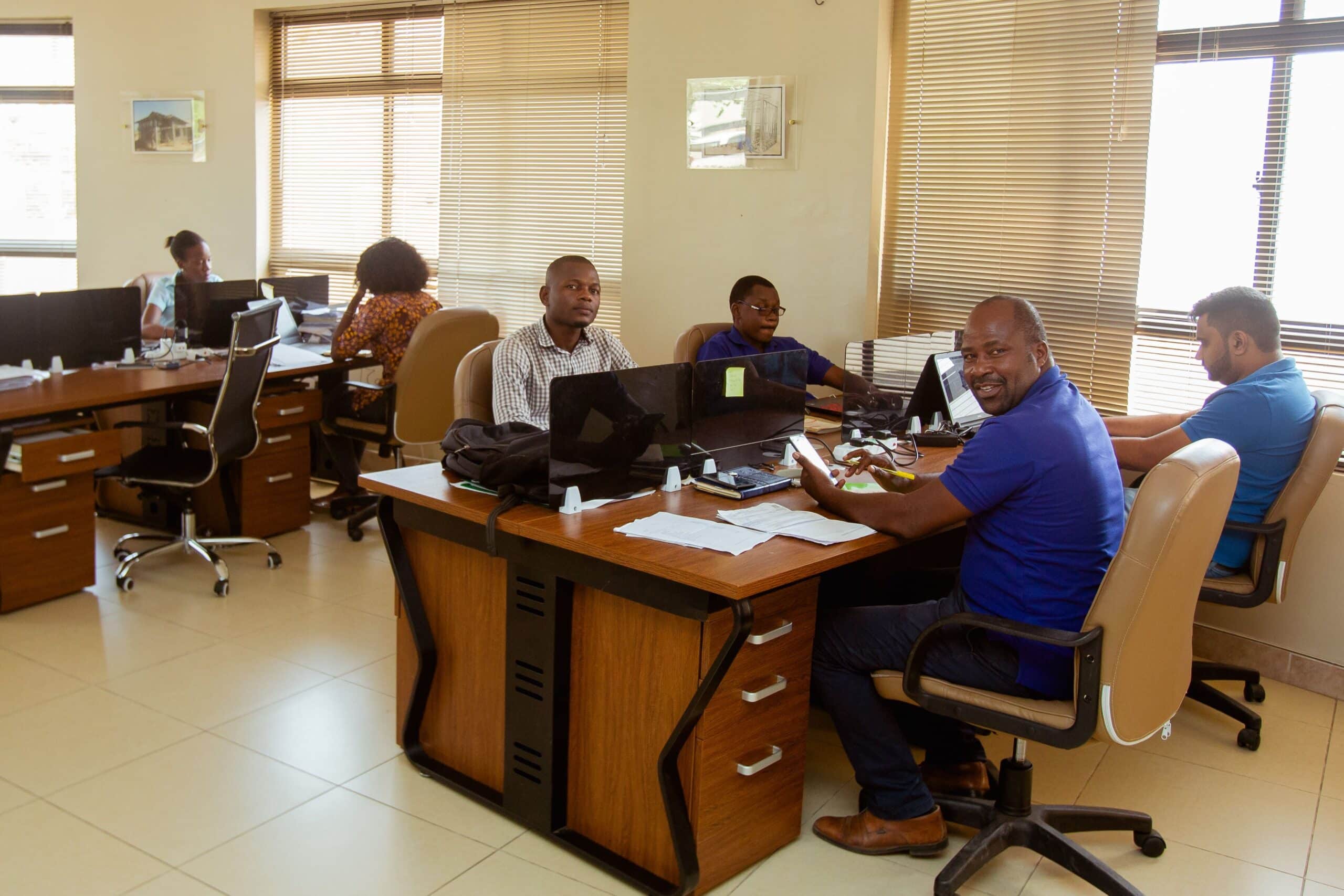 Team working in their office