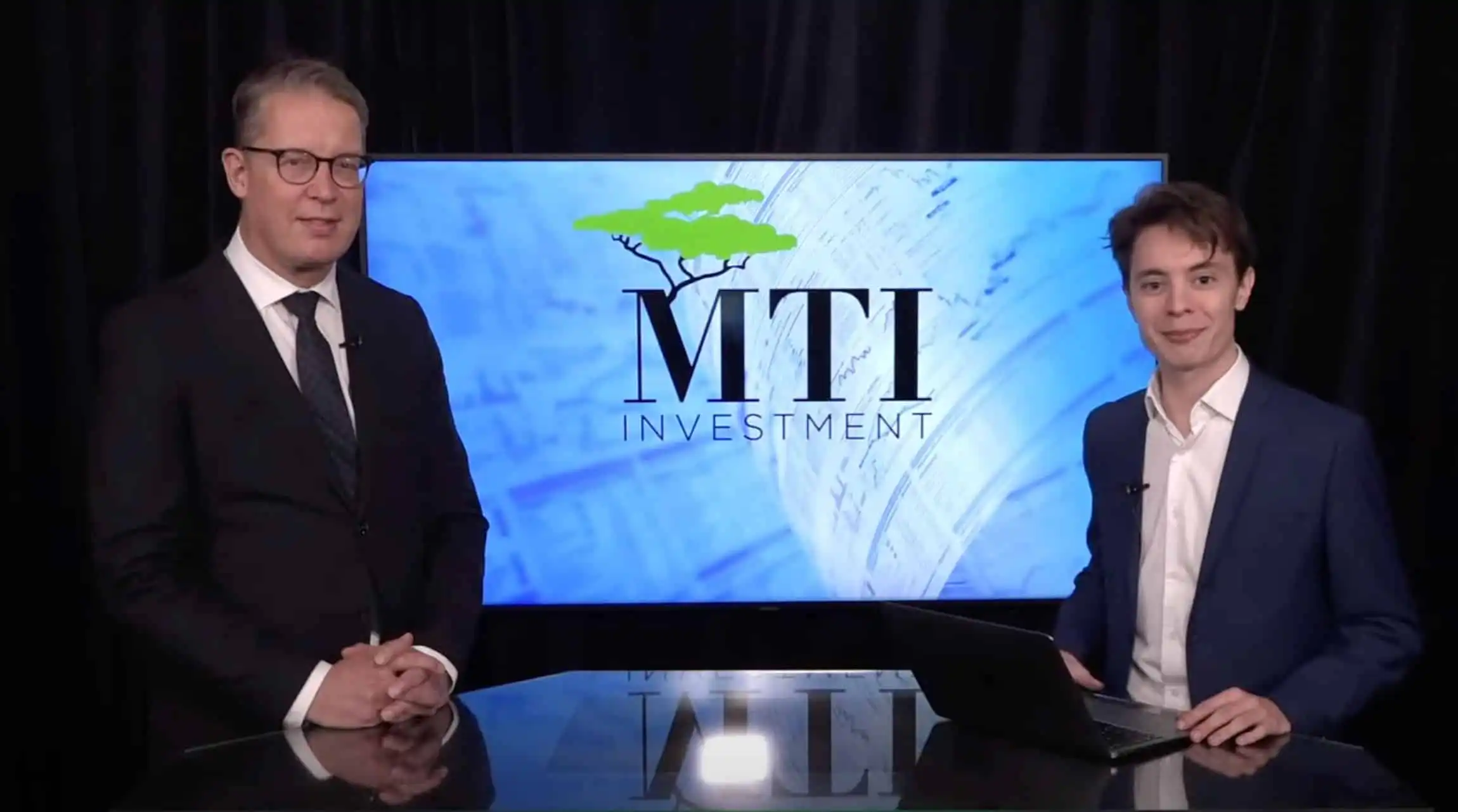 MTI investment co-founder presenting the results of the company